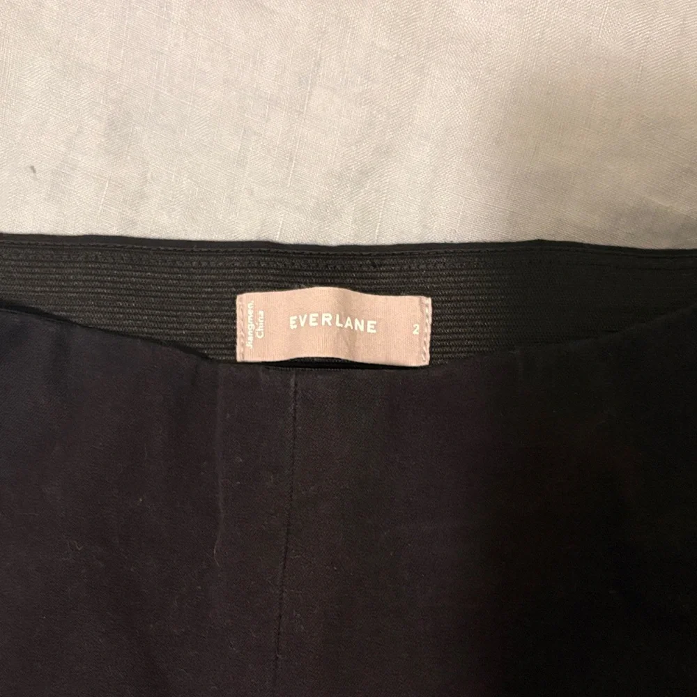 Everlane Black Straight-Leg Women's Pants - Picture 3 of 6